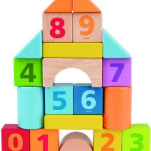 Hape Count 'n' Build Set - Ξύλινα Τουβλάκια Με Αριθμούς - 20Τεμ.