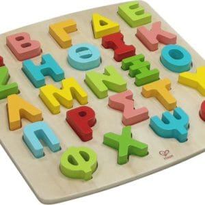 Hape Happy Puzzles Ξύλινο Παζλ Alphabet-Greek