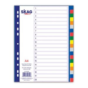 SKAG ΕΥΡΕΤΗΡΙΑ PP ΧΡΩΜΑΤΙΣΤΑ Α4 20Φ
