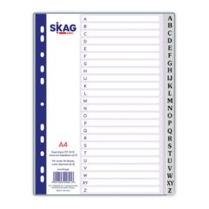 SKAG ΕΥΡΕΤΗΡΙΑ PP ΑΛΦΑΒΗΤΙΚΑ Α4 (A-Z)