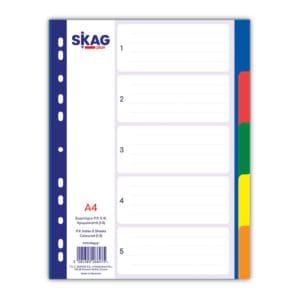 SKAG ΕΥΡΕΤΗΡΙΑ PP ΧΡΩΜΑΤΙΣΤΑ Α4 5Φ