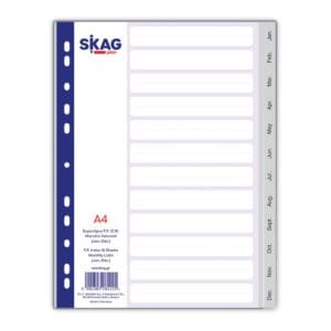 SKAG ΕΥΡΕΤΗΡΙΑ PP ΜΗΝΙΑΙΑ Α4 (JAN-DEC)